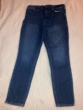 Good American Womens Dark Blue Stretch Skinny Jeans